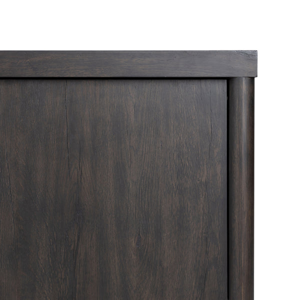 Laredo Media Console In Smoked Black Veneer