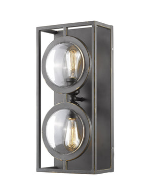 Port 2 Light Wall Sconce in Olde Bronze Finish