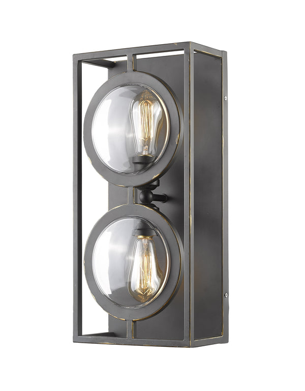 Port 2 Light Wall Sconce in Olde Bronze Finish