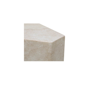 Moe's Nix Outdoor Side Table in Cream