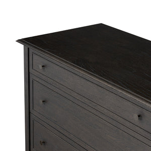 Maggie 6 Drawer Dresser - Smoked Black Oak Veneer