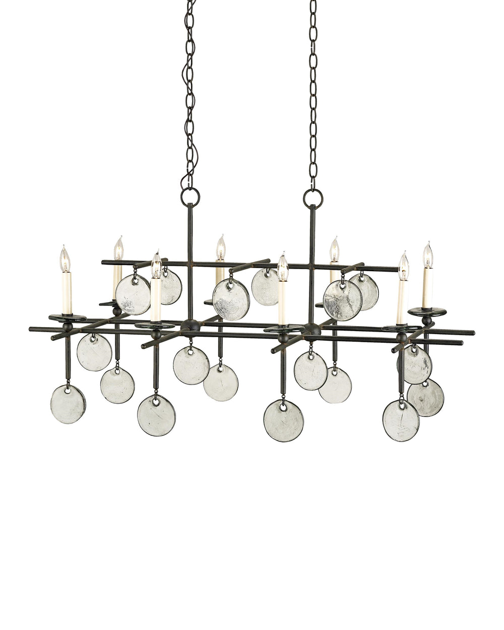 Sethos Black Rectangular Chandelier