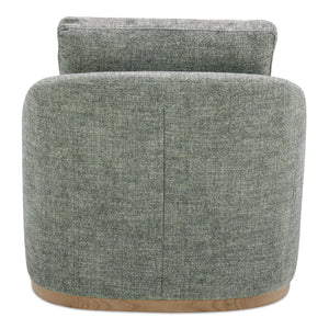 Moe's Linden Swivel Chair in Slated Moss