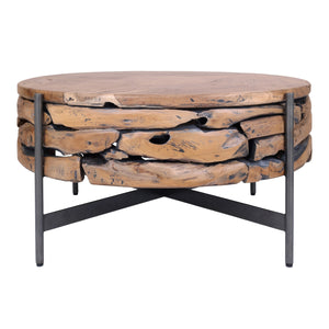 Bardo KD Reclaimed Teak Coffee Table, Natural 