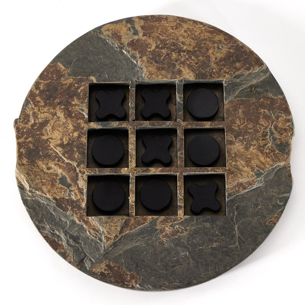 Stone Tic Tac Toe In Grey Stone