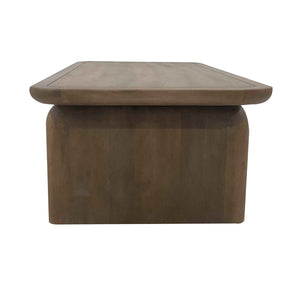 Chloe Solid Wood Coffee Table - Mango Wood, Hickory Brown