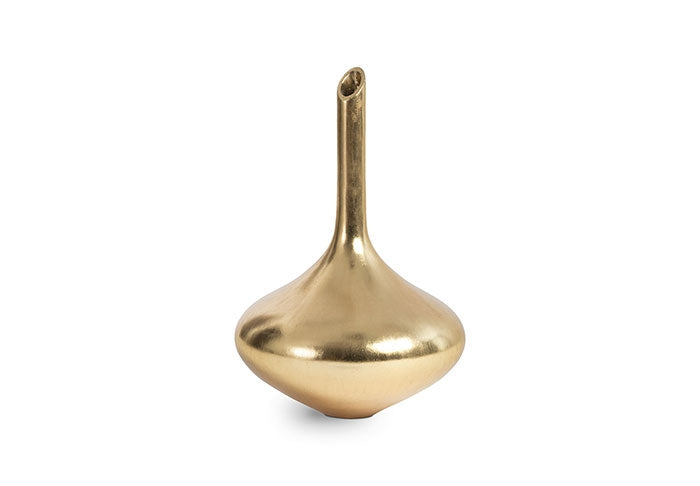 Julian Vase, Gold Leaf