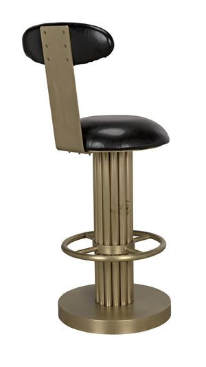Sedes Counter Stool, Steel with Brass Finish
