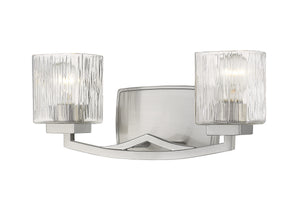 Zaid 2 Light Vanity in Brushed Nickel Finish
