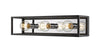 Kube 3 Light Vanity in Matte Black + Chrome Finish