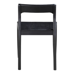 Moe's Owing Dining Chair Set in Black Oak