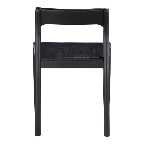 Moe's Owing Dining Chair Set in Black Oak