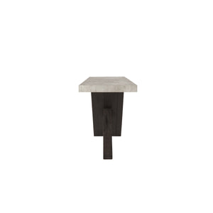 Durant Solid Wood Console Table with Concrete Finish