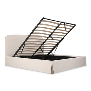 Moe's Joan King Storage Bed with Slipcover