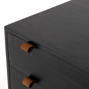 Trey Modular Filing Cabinet in Black Wash Poplar