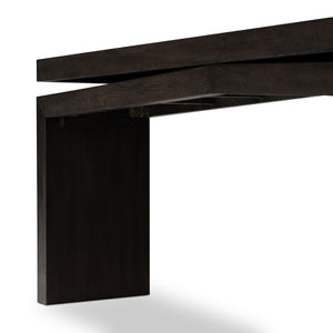 Matthes Console Table in Smoked Black