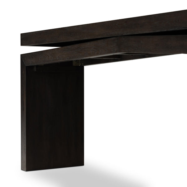 Matthes Console Table in Smoked Black