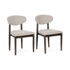 Tiber Upholstered Dining Chair Set of 2 - Toasted Brown
