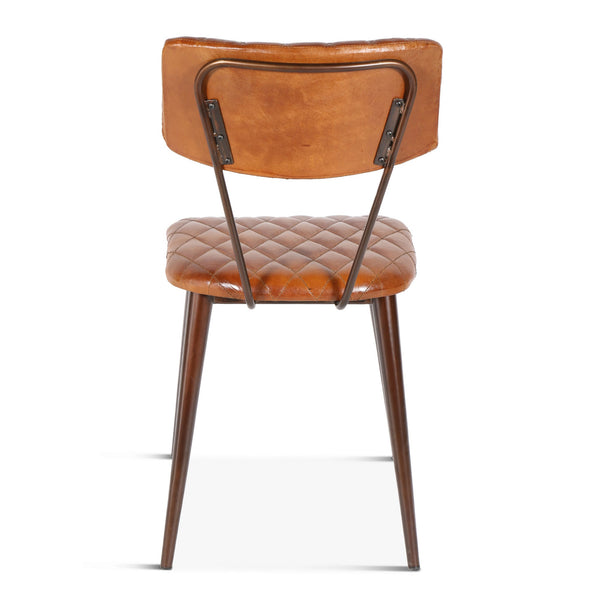 Wellington Collection Iron Chair Leather Seat
