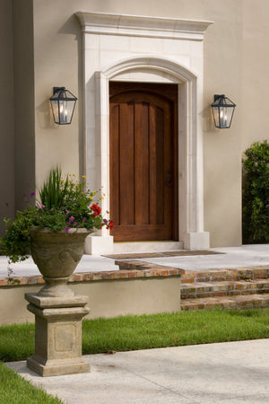 Talbot 3 Light Outdoor Wall Sconce in Rubbed Bronze Finish
