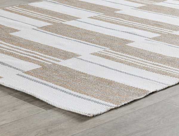 Indoor/Outdoor Colton Stripe Rug in Ivory/Multi 8'x10'