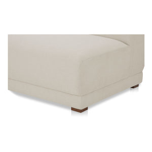Moe's Fraser Slipper Chair Off White Upholstery
