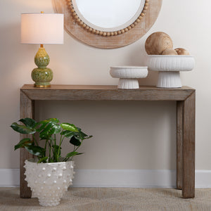 Aegean Ceramic Pedestal Decorative Bowl, Small
