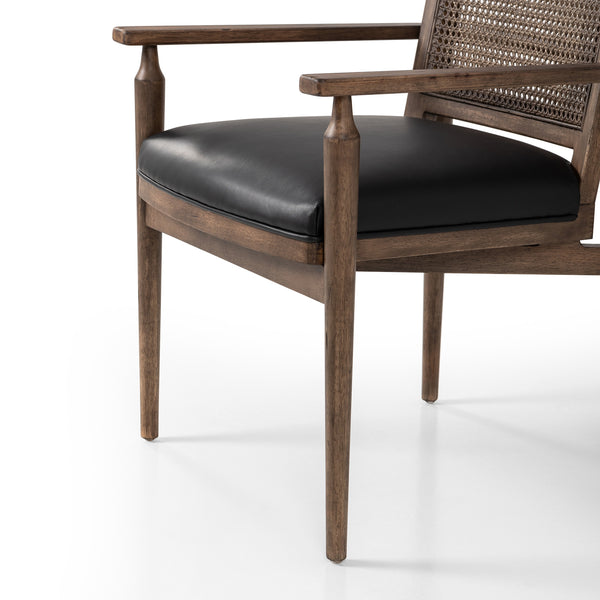 Xavier Dining Armchair in Black