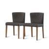 Albie Diamond Stitching Chair In Danburry Gray