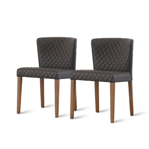 Albie Diamond Stitching Chair In Danburry Gray