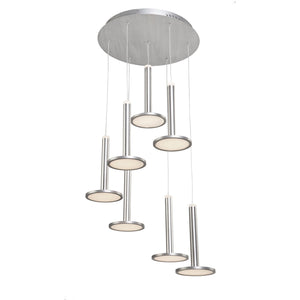 Aurora AC7557 Chandelier in Brushed Aluminum