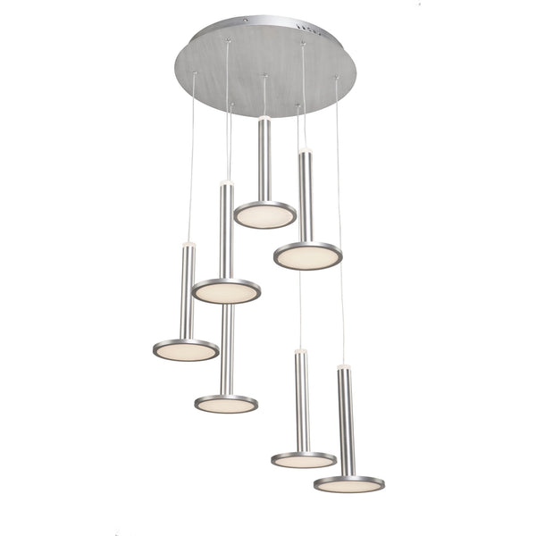 Aurora AC7557 Chandelier in Brushed Aluminum