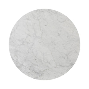 Toli End Table - Italian White Marble