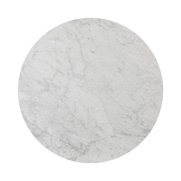 Toli End Table - Italian White Marble