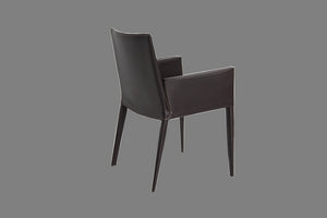 Tiffany armchair brown bonded leather