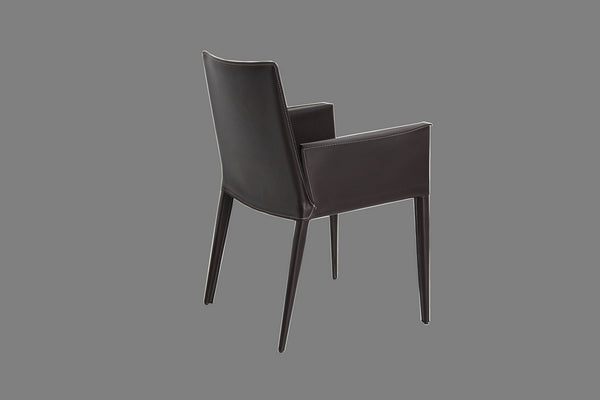 Tiffany armchair brown bonded leather