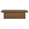 Gemma Storage Bench in Taupe Chenille