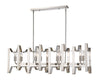 Marsala 8 Light Island/Billiard in Brushed Nickel Finish