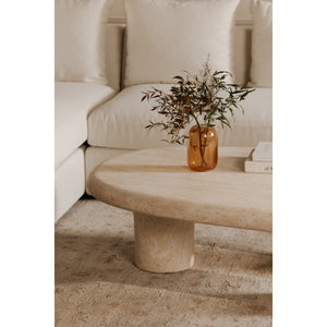 Moe's Warby Outdoor Coffee Table in Beige