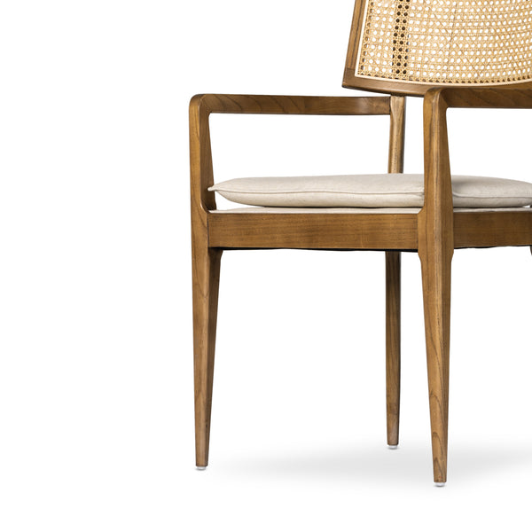 Britt Dining Armchair In Savile Flax