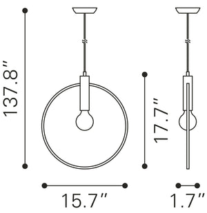 Irenza Ceiling Lamp Brass