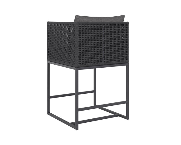 CRETE COUNTER STOOL - DARK GREY - GRACEBAY GREY
