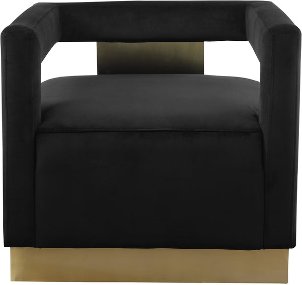 Jorge Accent Chair In Black Velvet