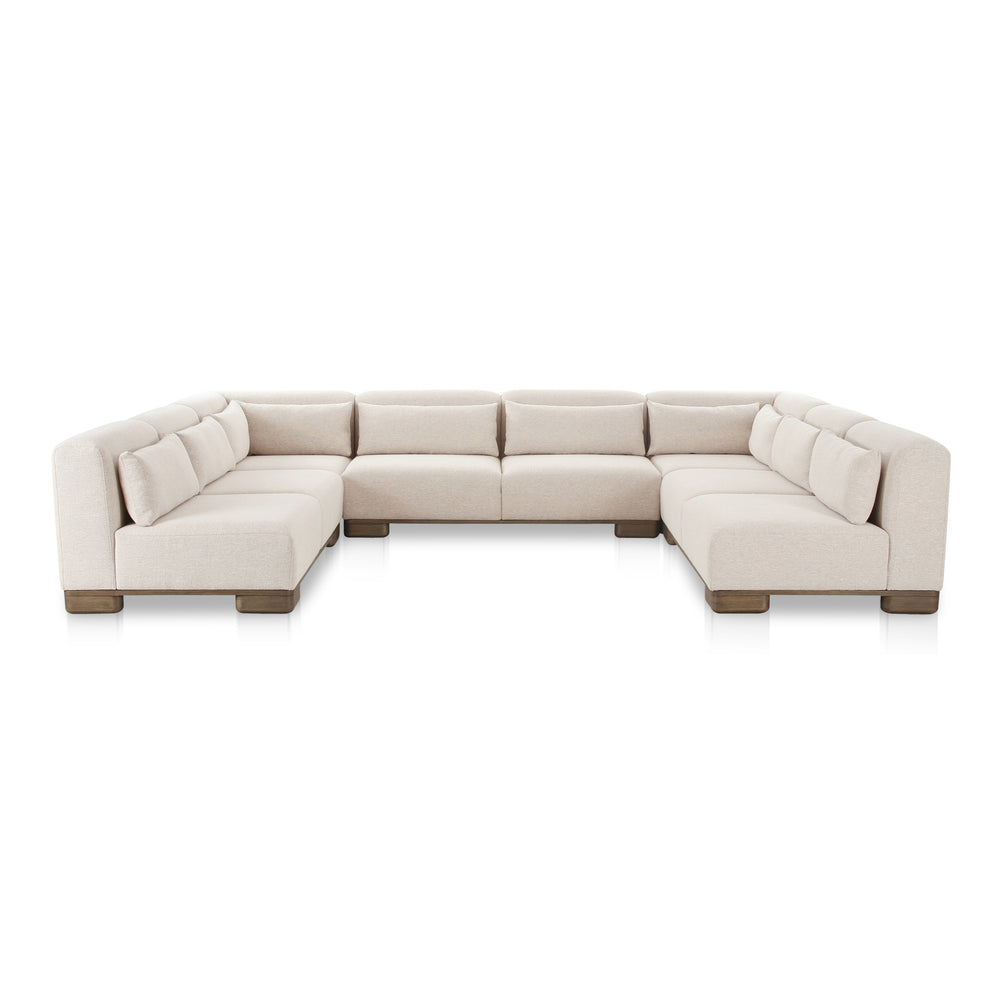 June U-Shaped Modular Sectional in Oatmeal