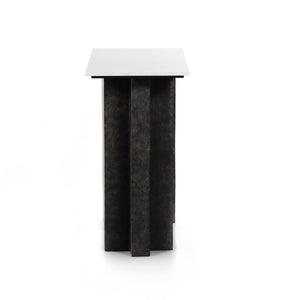 Terrell Console Table In Raw Black