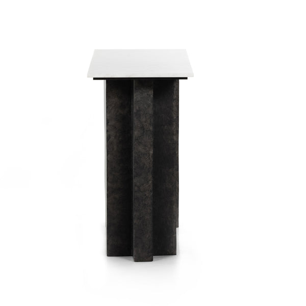 Terrell Console Table In Raw Black