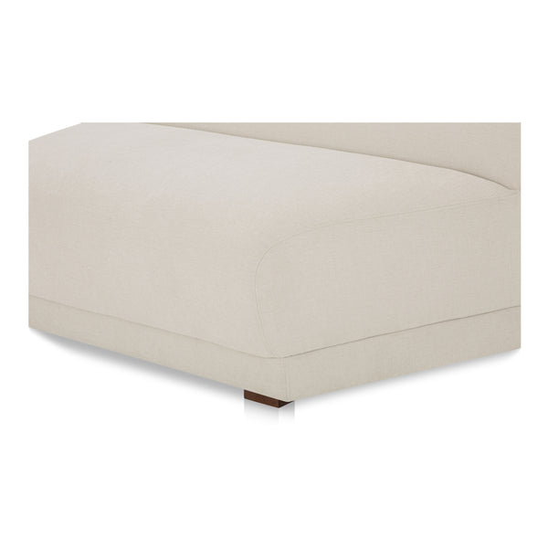 Moe's Fraser Wedge Slipper Chair, Off White Polyester
