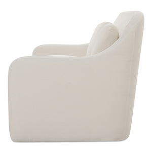 Moe's Rialto Sofa in White with Mid-Century Design