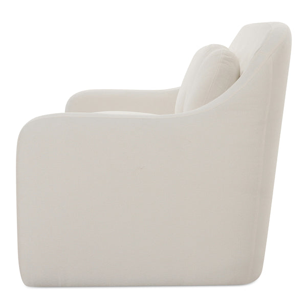 Moe's Rialto Sofa in White with Mid-Century Design