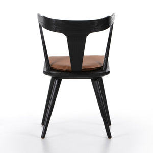 Ripley Dining Chair W Cushion In Black Oak